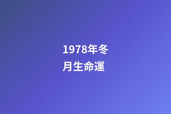 1978年冬月生命運 (1978年3月生命運)